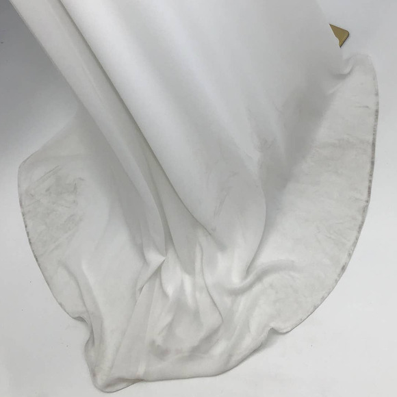 LULU'S S Elegant Glamour White Pleated Halter Cutout Maxi  Dress NWT b136 *flaw - Picture 12 of 13